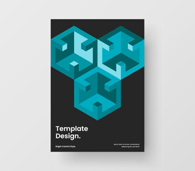 Bright postcard design vector illustration. Creative mosaic tiles journal cover template.