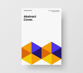 Minimalistic geometric shapes banner illustration. Simple journal cover vector design concept.