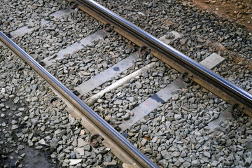 railway tracks, railroad tracks