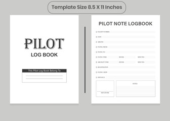Pilot Log Book And KDP Interior