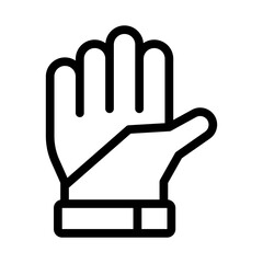 sports gloves icon illustration vector graphic