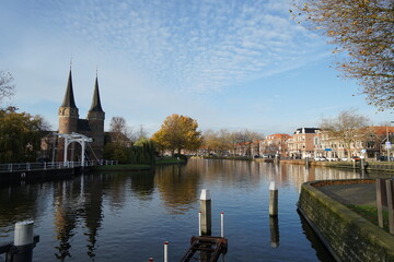 Oospoort in Delft with 140 years old 
