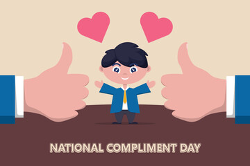 National Compliment Day background.