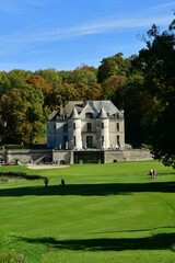 Chaussy; France - november 22 2022 : Couvent castle