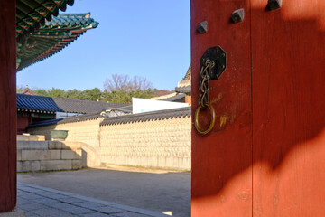 castle of emperor Changdeokgung Palace in Seoul, South Korea