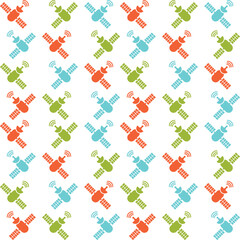  Satellite Icon Background Pattern