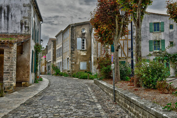 Fototapeta na wymiar Saint Martin de Re; France - october 25 2022 : the historical city