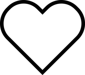 Simple heart icon vector. Perfect love symbol. Valentine's Day sign