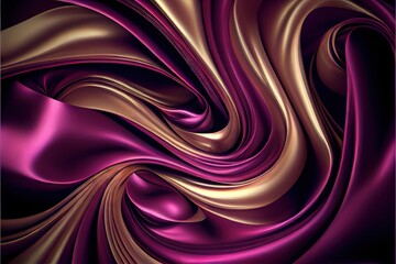 Obraz na płótnie Canvas Abstract fractal background. AI generated art illustration. 