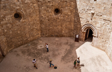 Interior view of the octagonal 