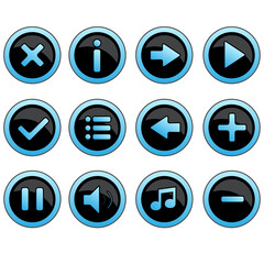 colorful buttons for game. jpg media icons set. Illustrations are icons or symbols used in business. Internet icon Can be used in various media. jpeg 

