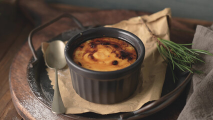 Bowls with Creme brulee