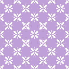 Seamless pattern with abstract repeating flower. Endless vector background.