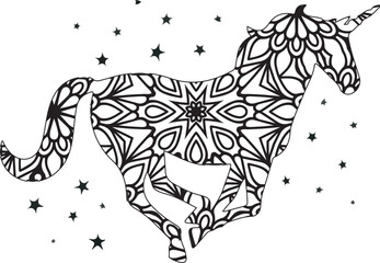 Animal Mandala Coloring Page For Adult