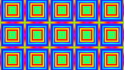 Glowing infrared color square tile art background