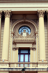 Obraz premium Detail of facade of Ipiranga Museum, Sao Paulo, Brazil