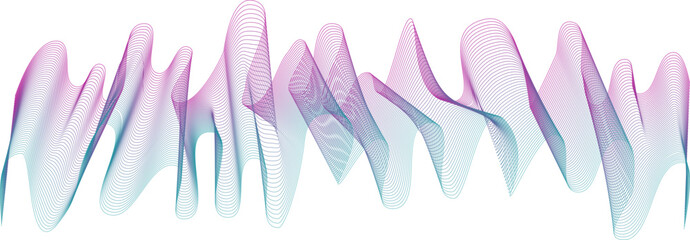 abstraction wave bright curl with a bend