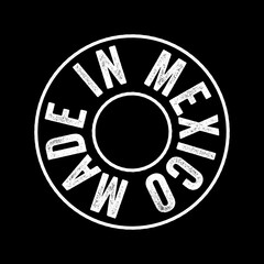 Fototapeta premium Made in Mexico text emblem stamp, concept background