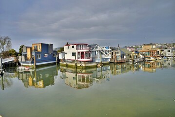 Obraz premium Home Boats In Sausalito