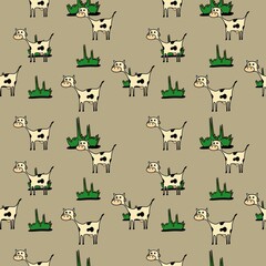 seamless cow for background texture backdrop wallpaper