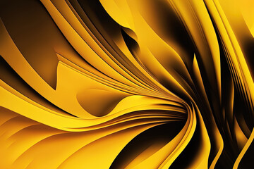 abstract backdrop and gradient in yellow. Generative AI