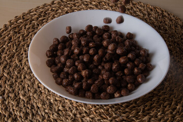 photo of glazed chocolate balls