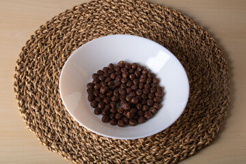 photo dry glazed chocolate balls