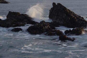 Landscape photo of waves crashing on the sea.
Feeling powerful.