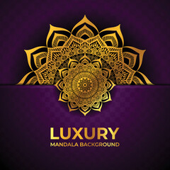 luxury golden mandala background design