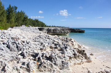 Fototapeta na wymiar Grand Bahama Island Eroded Coastline