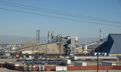 roadside concrete making equipment and raw materials