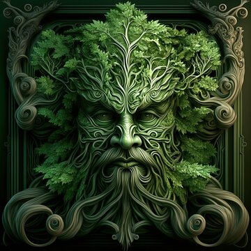 The Green Man - AI Generative Art