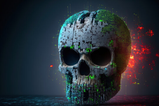 cybersecurity vulnerability log4j and hackercodingmalware concept. Generative AI