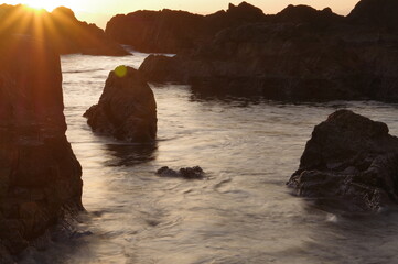 Landscape photo of rocky coast