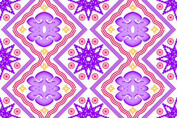 Geometric ethnic oriental traditional art pattern.Figure tribal embroidery style.Design for ethnic background,wallpaper,clothing,wrapping,fabric,element,sarong,vector illustration