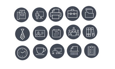  Office and Business icons vector set,web apps icon set,finance,communication office Icons collection,support icon