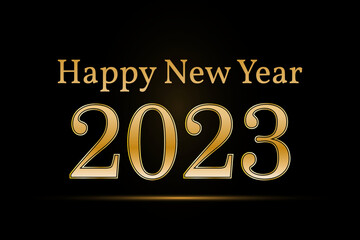 Happy new year 2023 background template. Greeting concept for 2023 new year celebration