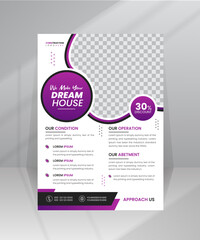 Build Dream House Flyer template for construction Company