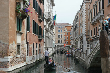 canal country with gondola