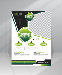Protect World green World Flyer Nature template