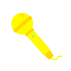 カラオケマイク　ゴールド