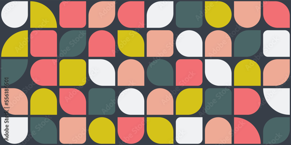 Poster abstract mosaic and colored tile. vector for print or wallpaper, seamless surfaces and stylish illus