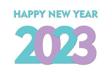 Happy new year 2023 background template. Greeting concept for 2023 new year celebration