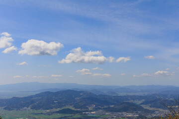 天山からみた景色「佐賀県」