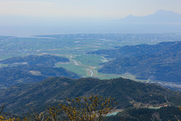 天山からみた景色「佐賀県」