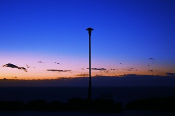 A view of the sunrise morning glow. Natural background material.