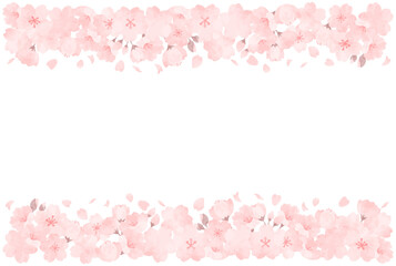 Fototapeta na wymiar 美しい桜のフレーム素材