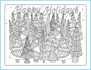 Coloring Pages, A Fun and Festive Way to Pass the Time: Christmas Tree Coloring Pages