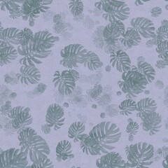seamless floral pattern with tropical leaves 
