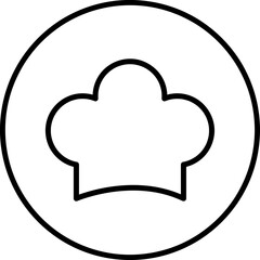 Chef hat icon trendy style on white background..eps